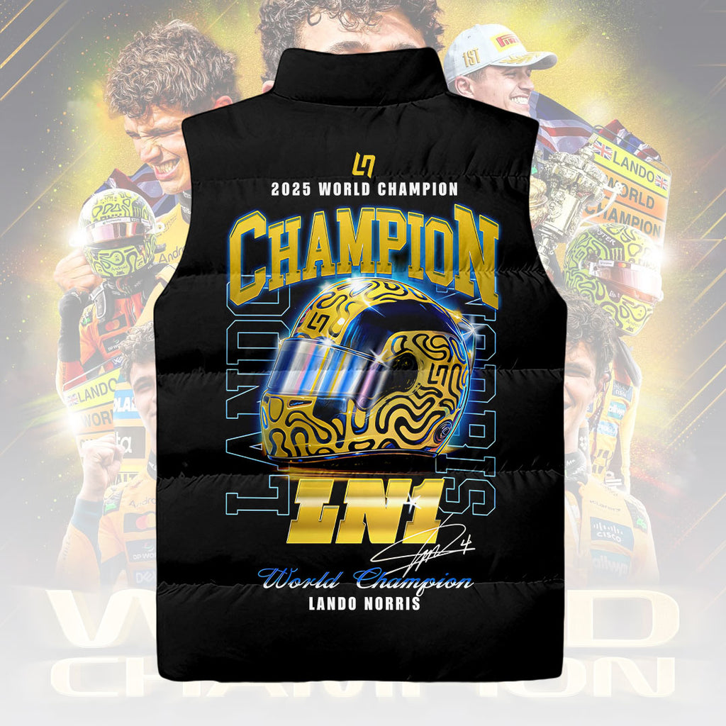 McLaren x Lando Norris 2025 World Champion 3D Sleeveless Down Jacket – HOATT15014