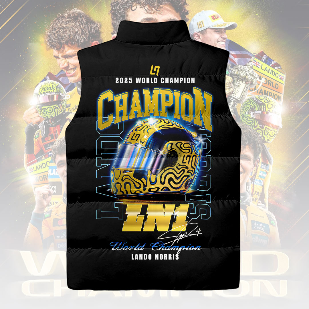 McLaren x Lando Norris 2025 World Champion 3D Sleeveless Down Jacket – HOATT15014
