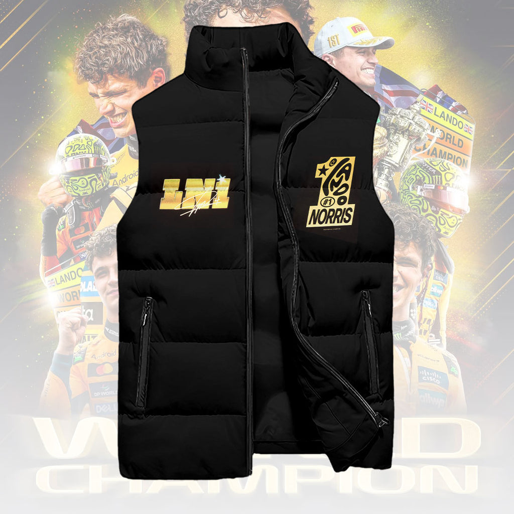 McLaren x Lando Norris 2025 World Champion 3D Sleeveless Down Jacket – HOATT15014