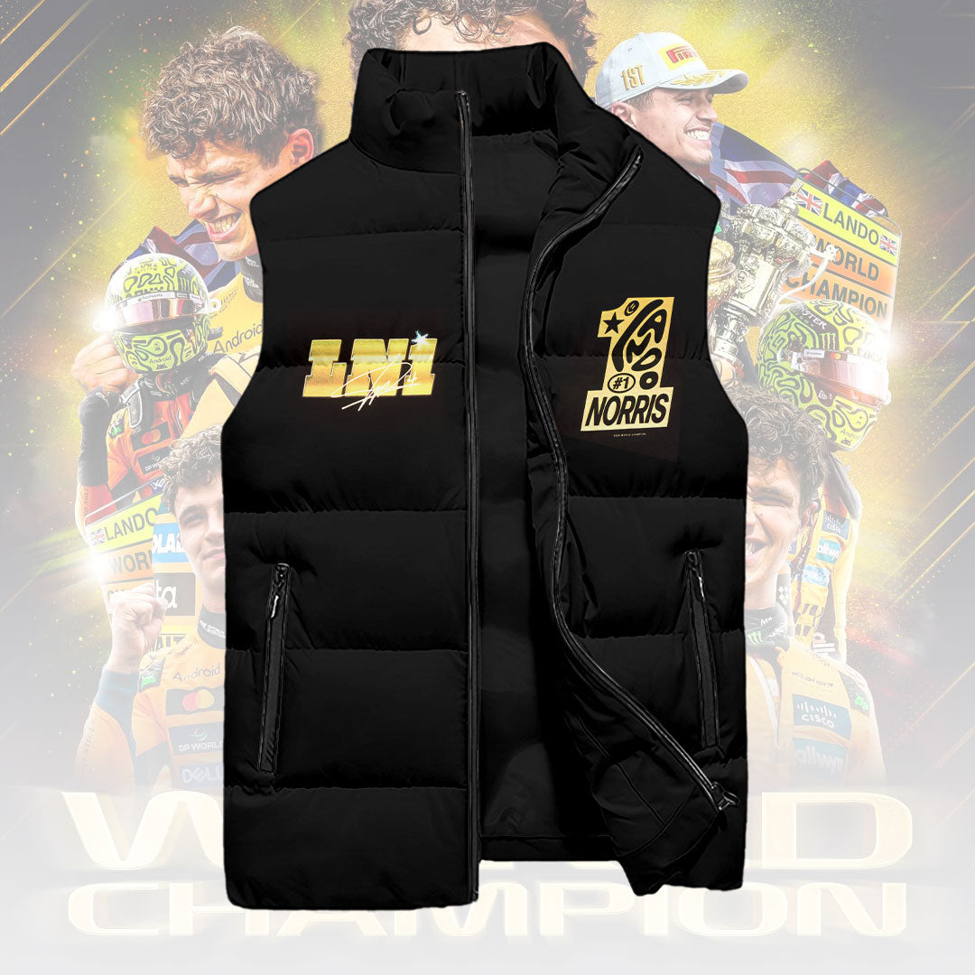 McLaren x Lando Norris 2025 World Champion 3D Sleeveless Down Jacket – HOATT15014