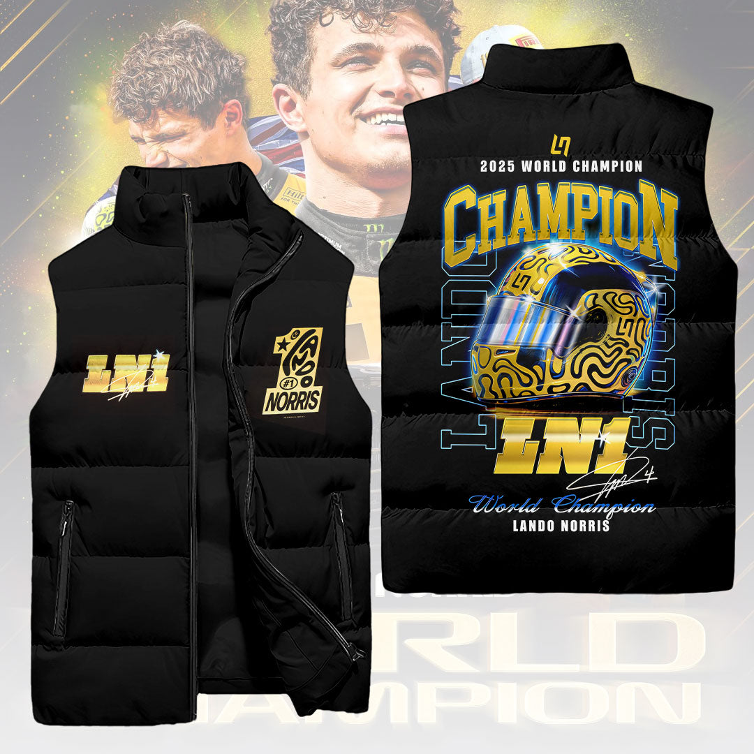 McLaren x Lando Norris 2025 World Champion 3D Sleeveless Down Jacket – HOATT15014