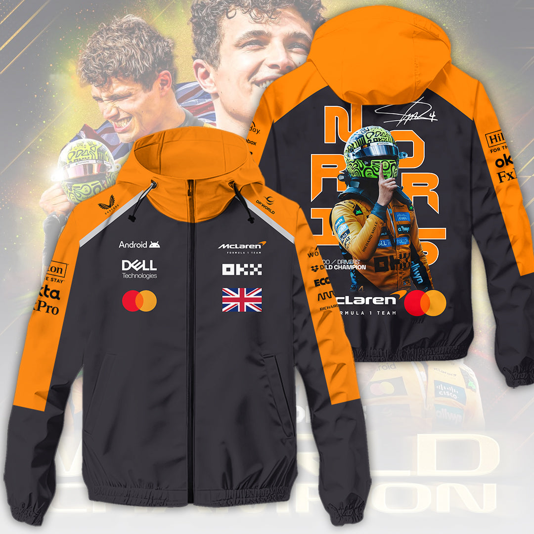 McLaren x Lando Norris 2025 World Champion 3D Windbreaker Jacket – HOATT15016