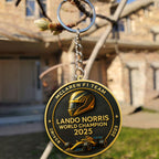 McLaren x Lando Norris 2025 World Champion Custom Shape 2-sided Keychain – MAITM14023