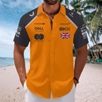 McLaren x Lando Norris 2025 World Champion Short Sleeve Button-Down Shirt – MAITM14014