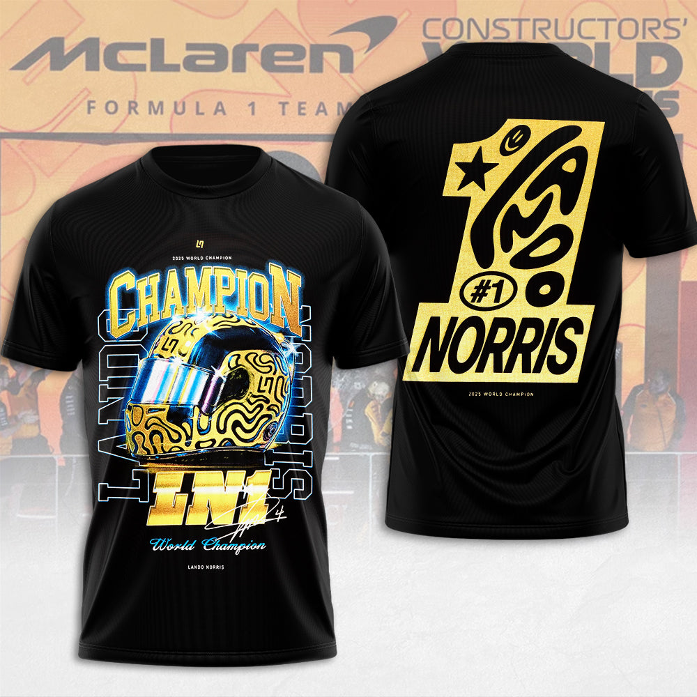 McLaren x Lando Norris 2025 World Champion 3D Apparel – MAITM14018