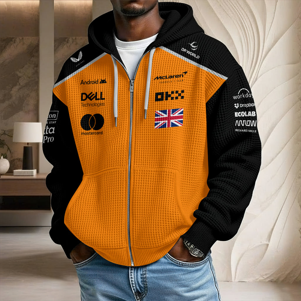 McLaren x Lando Norris 2025 World Champions 3D Unisex Waffle Hoodie – HOATT15006