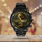 McLaren x Lando Norris World Champions 2025 Black Stainless Steel Watch – TANTN19230