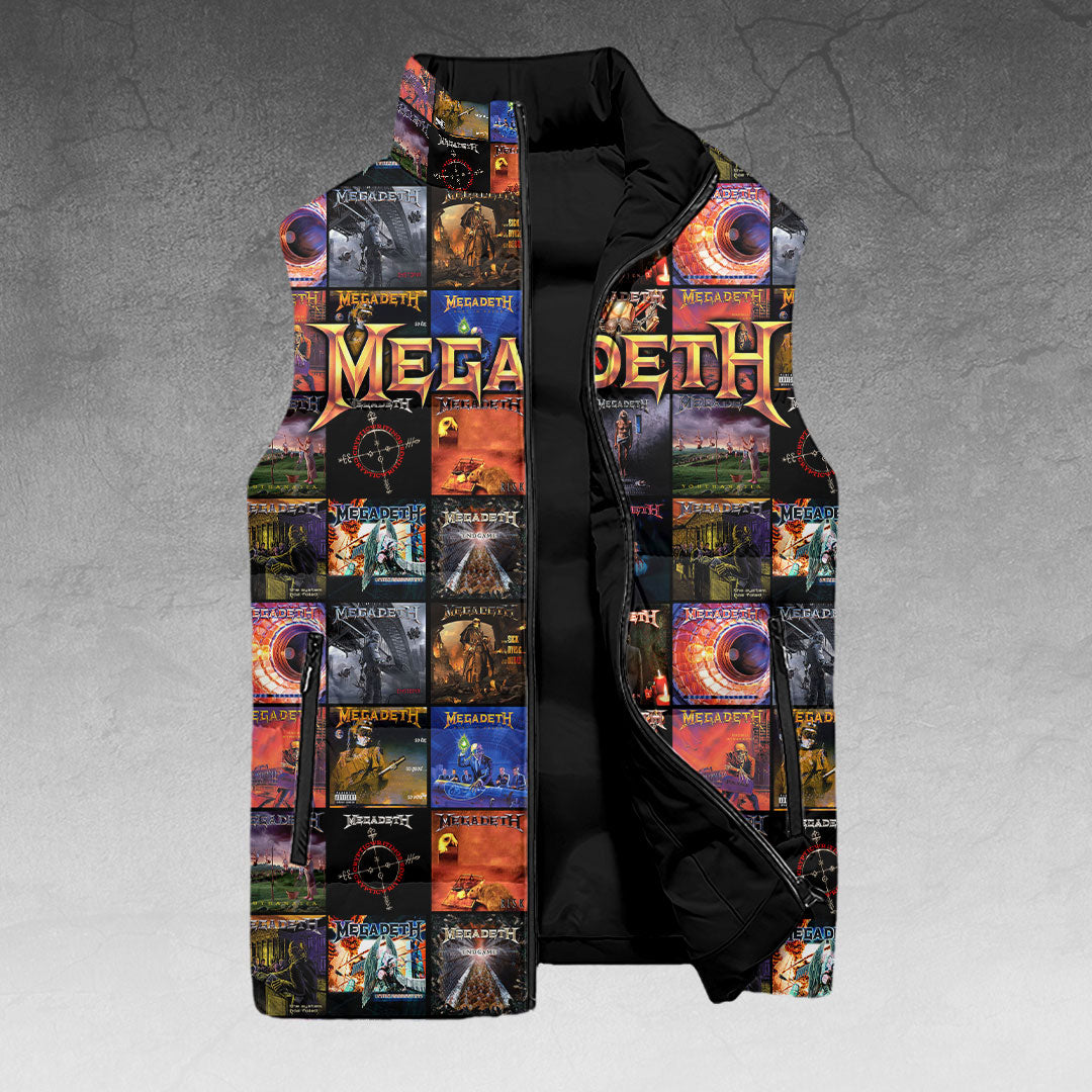 Megadeth 3D Sleeveless Down Jacket – HOATT15664