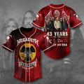 Megadeth 43 Years Baseball Jersey – TANTN15453