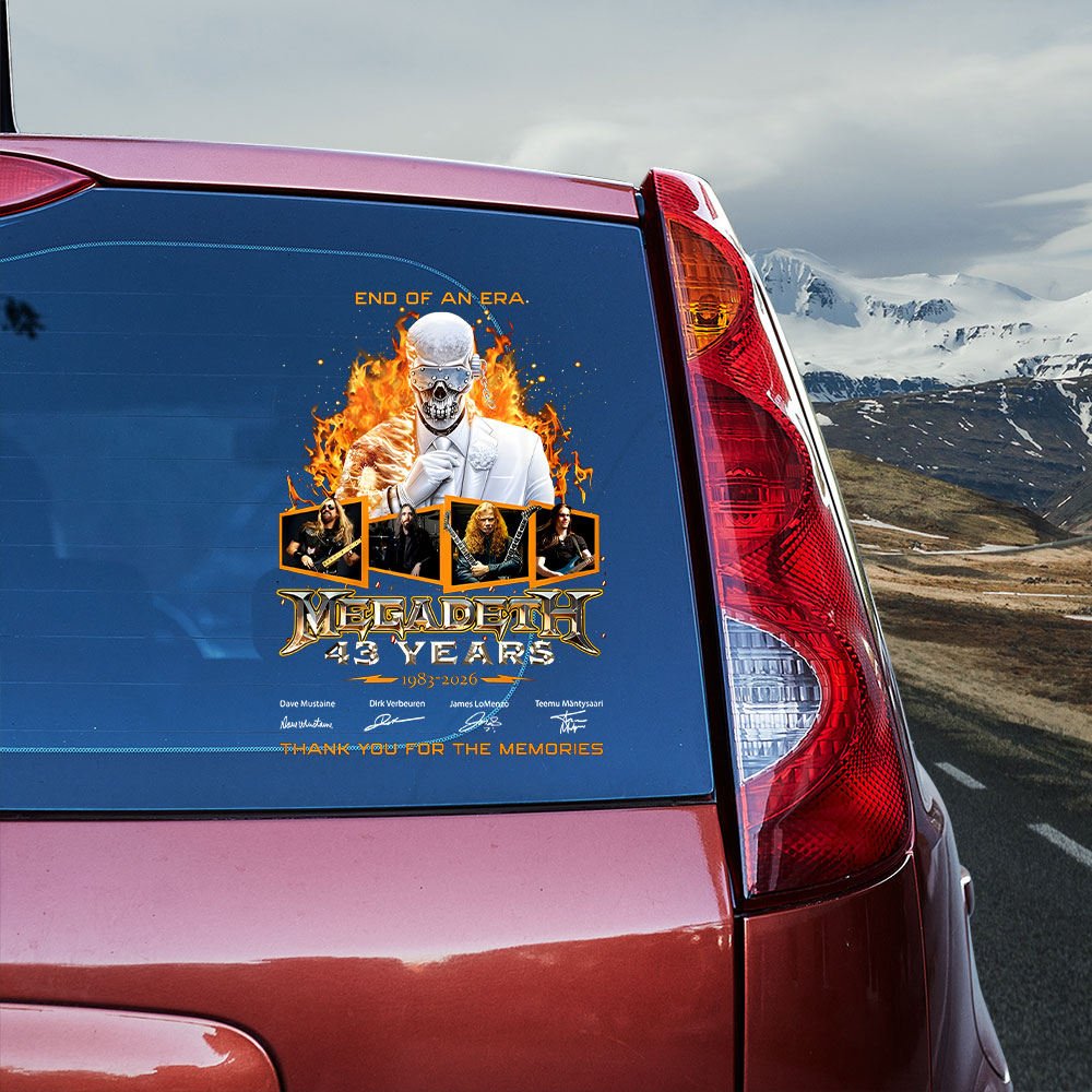 Megadeth Car Sticker – TANTN15440