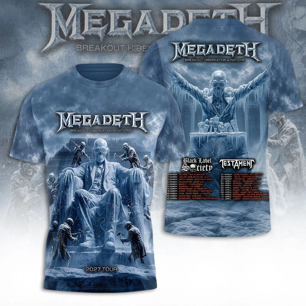 Megadeth Tour 2027 3D Apparel – TANTN25278