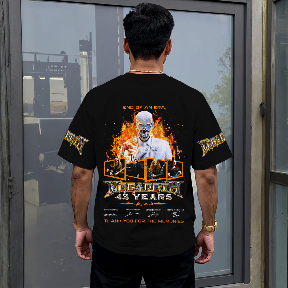 Megadeth Band 3D Apparel – MAITM12565