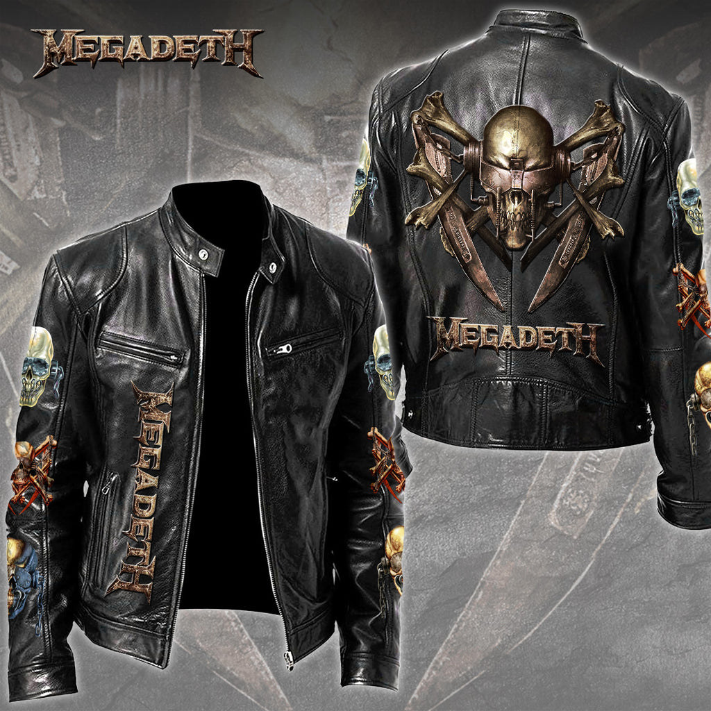Megadeth Motorcycle Leather Jacket – TMTHU2100