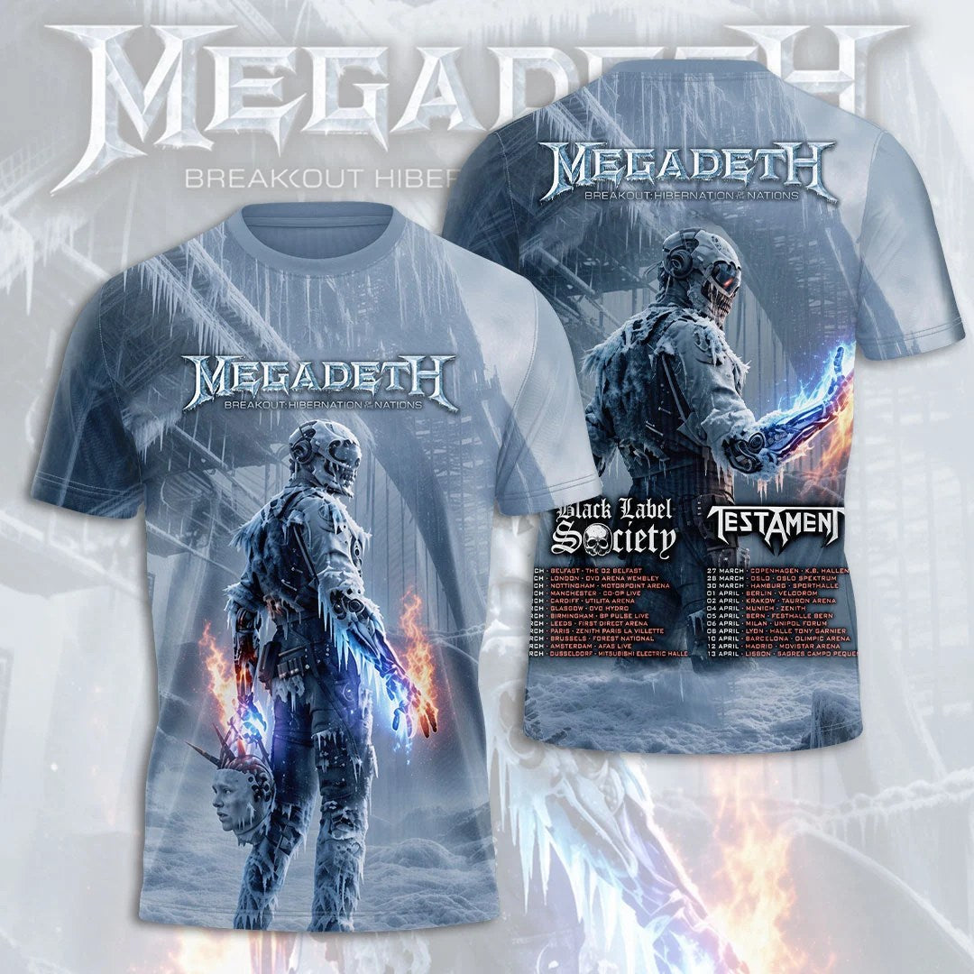 Megadeth Tour 2027 3D Apparel – TANTN25276
