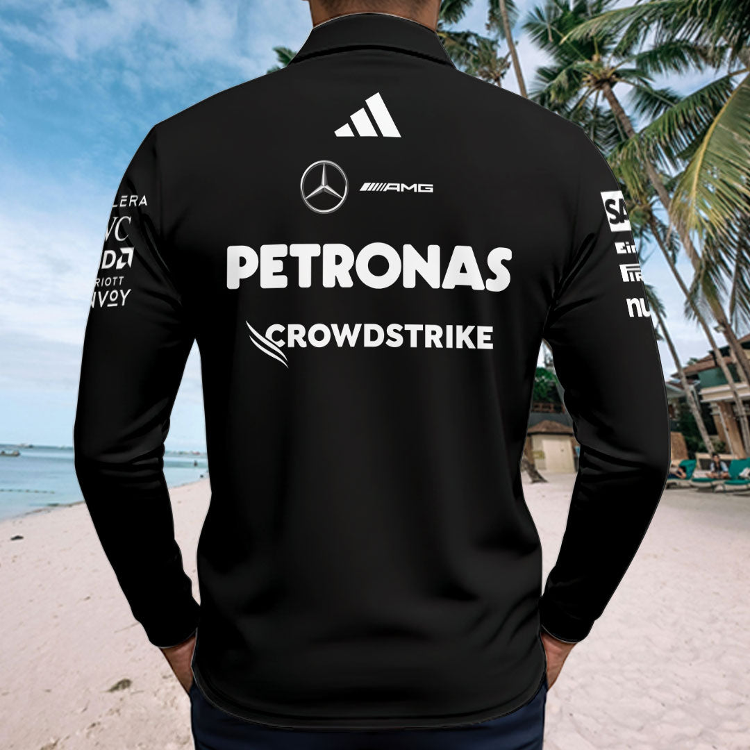 Mercedes AMG Petronas F1 Team 2025 Zip Polo Shirt – GNE4819