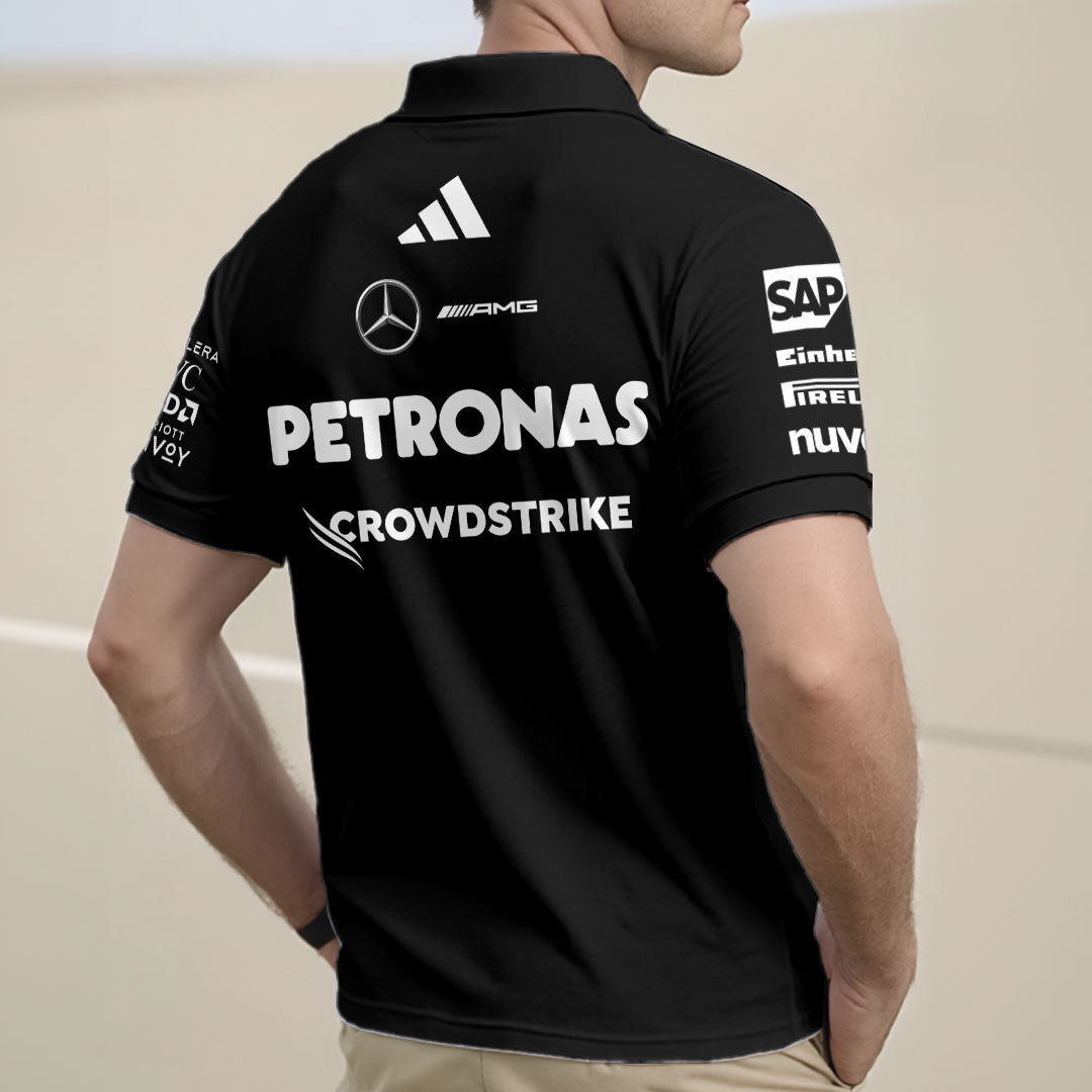 Mercedes AMG Petronas F1 Team 2025 Zip Polo Shirt – GNE4819
