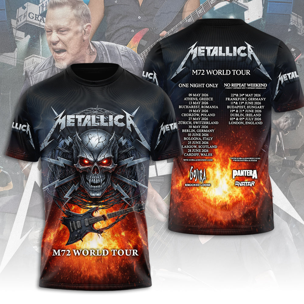 Metallica 2026 World Tour 3D Apparel – MAITM14498