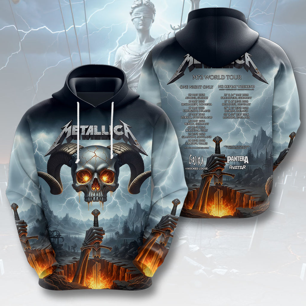Metallica 2026 World Tour 3D Apparel – HOATT15677