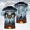 Metallica 2026 World Tour 3D Apparel – HOATT15677