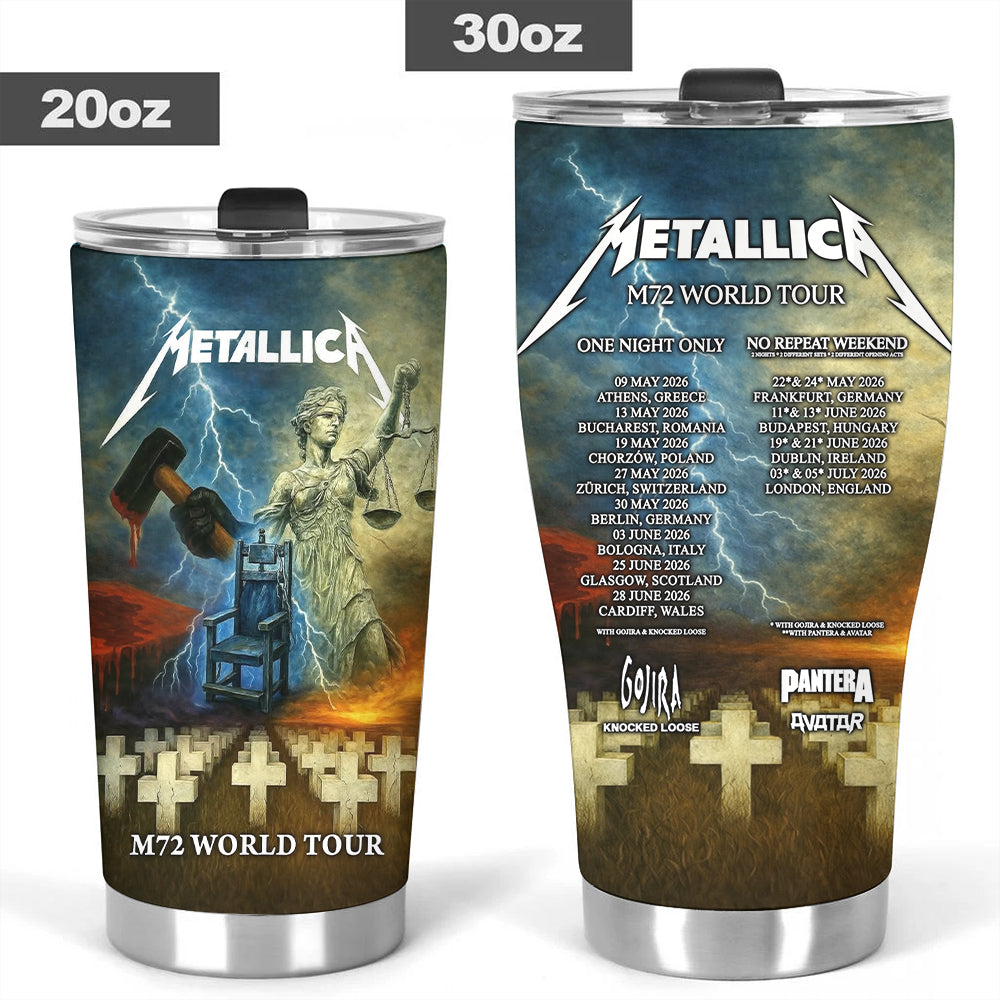 Metallica 2026 World Tour Tumbler Cup – MAITM14303