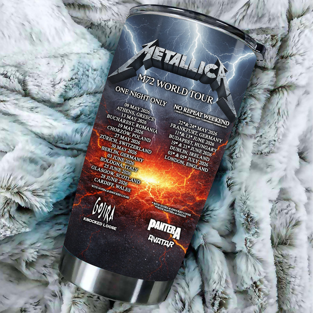 Metallica 2026 World Tour Tumbler Cup – MAITM14445