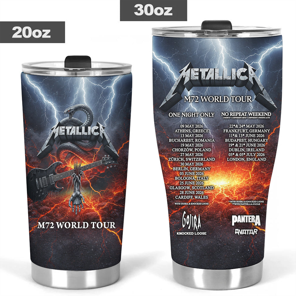 Metallica 2026 World Tour Tumbler Cup – MAITM14445