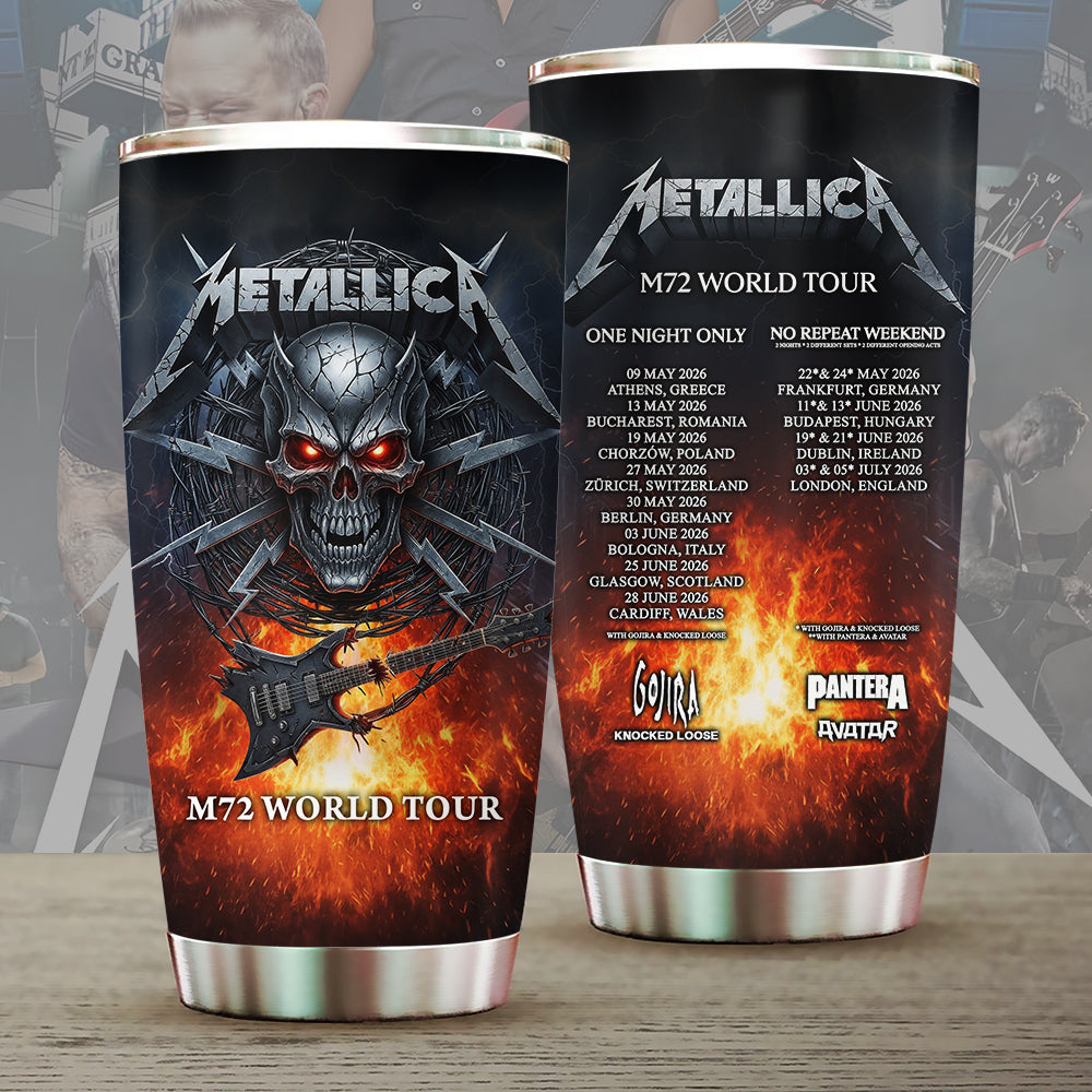 Metallica 2026 World Tour Tumbler Cup – MAITM14508