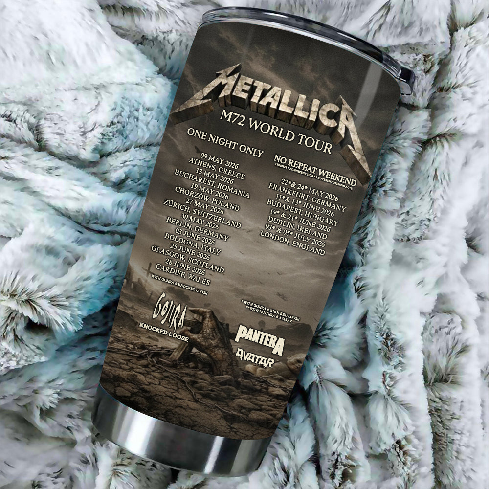 Metallica 2026 World Tour Tumbler Cup – MAITM14844