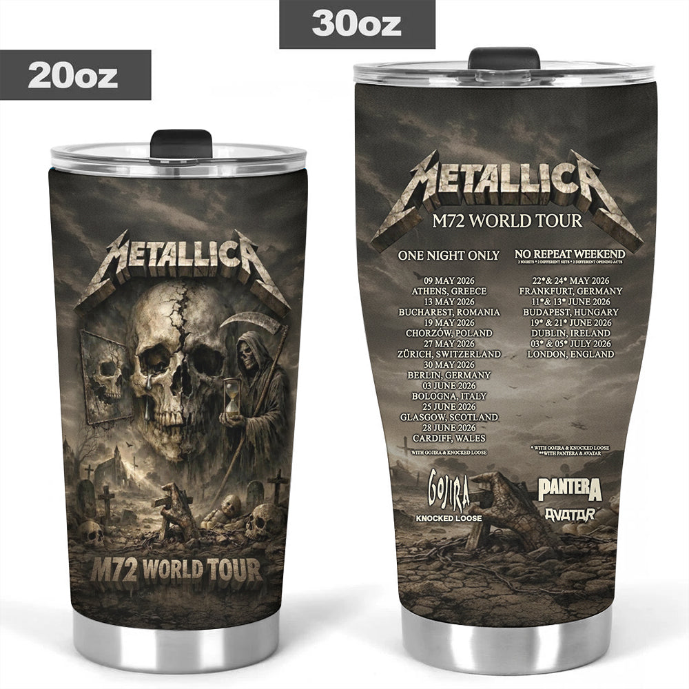 Metallica 2026 World Tour Tumbler Cup – MAITM14844