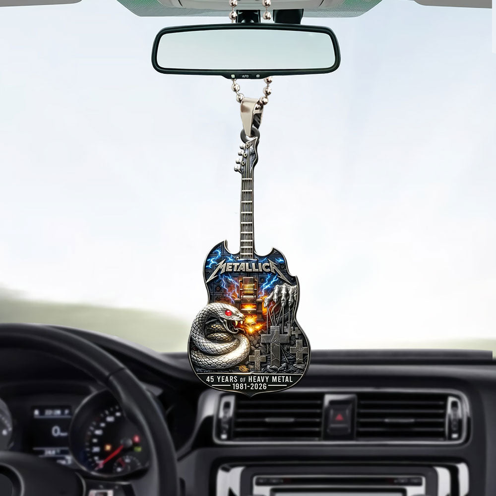 Metallica 45 Years Custom shape 2-sided Acrylic Car Ornament – MAITM14274