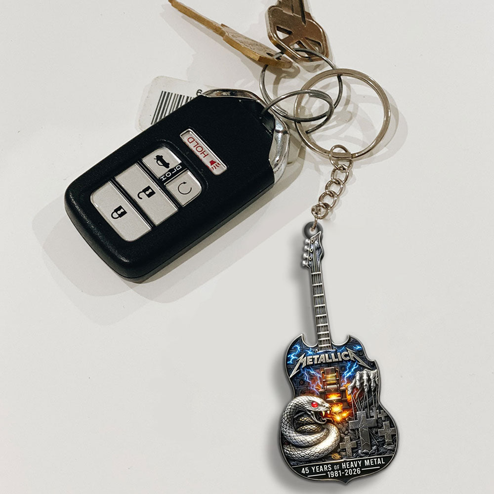 Metallica 45 Years Custom Shape 2-sided Keychain – MAITM14275
