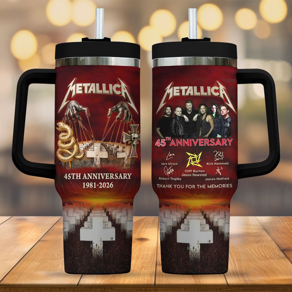 Metallica 45th Anniversary 40oz Tumbler – MAITM14555