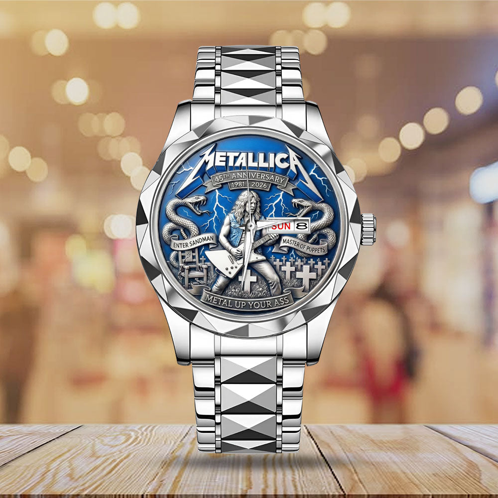 Metallica 45th Anniverssary Alloy Luxury Quartz Watch – MAITM14593