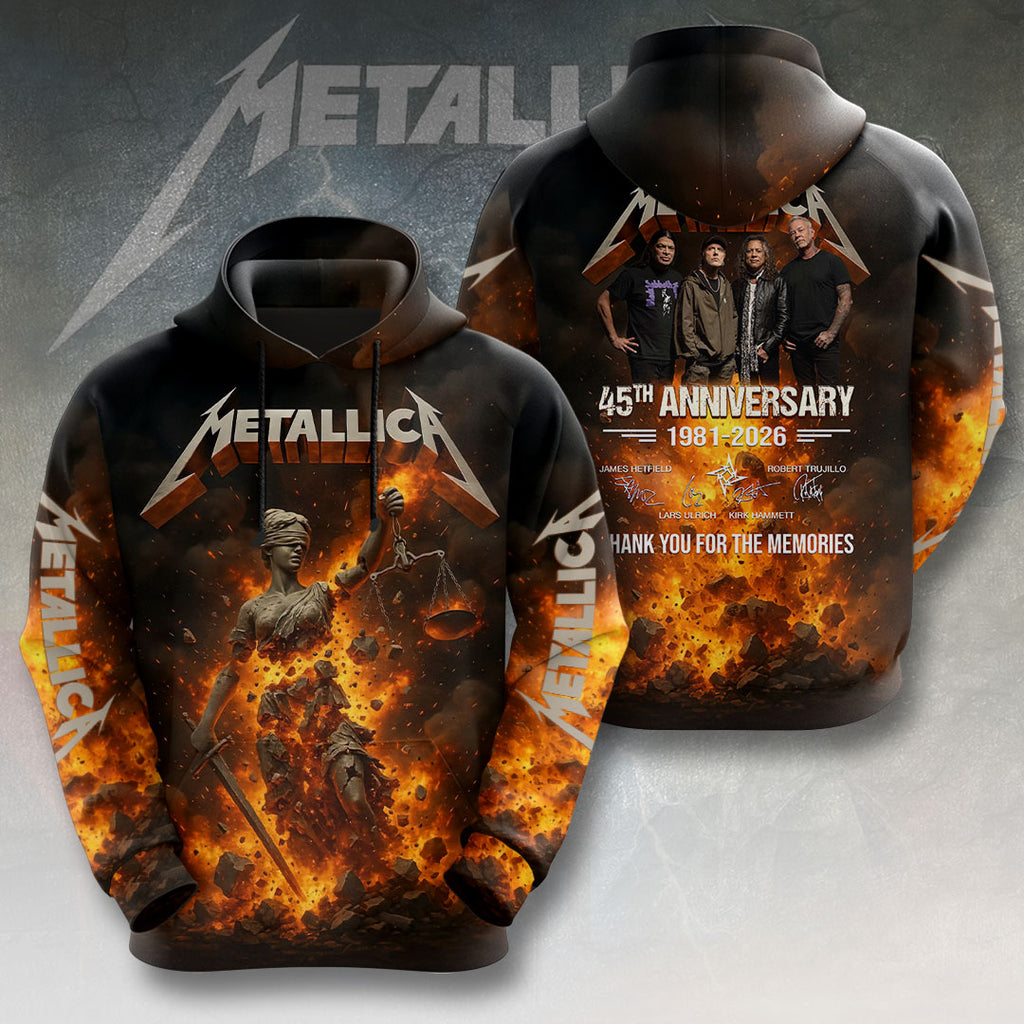 Metallica 45th Anniversary 3D Apparel – HOATT15443