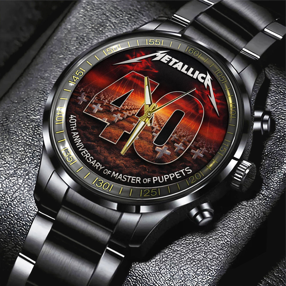 Metallica Black Stainless Steel Watch – TMTHU3019