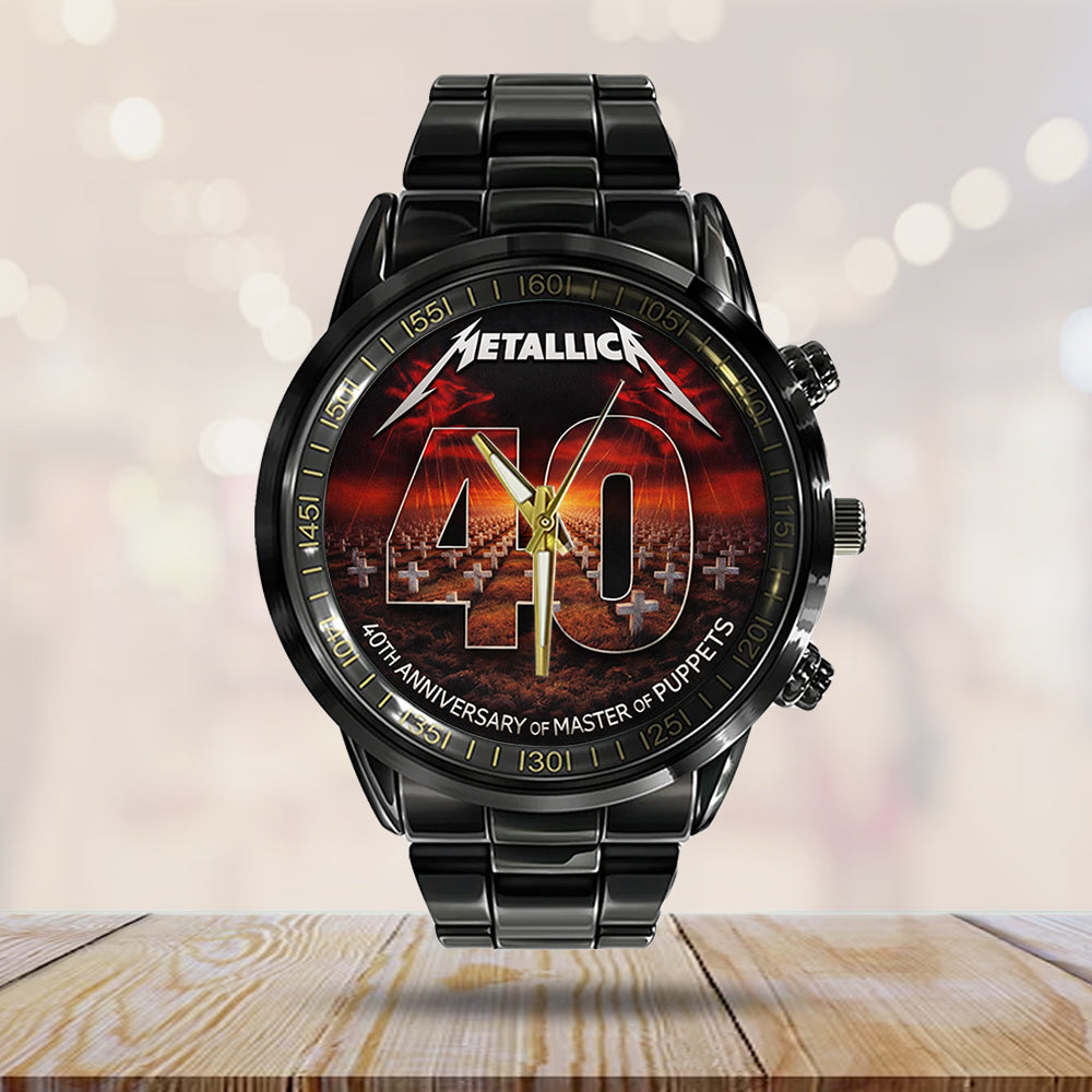 Metallica Black Stainless Steel Watch – TMTHU3019