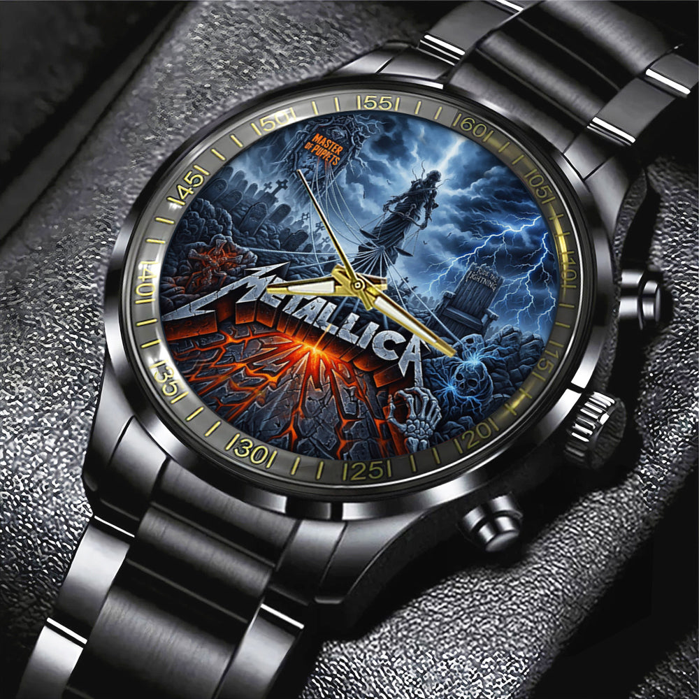 Metallica Black Stainless Steel Watch – MAITM14500