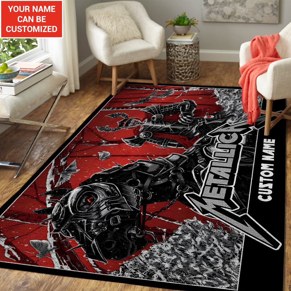 Personalized Metallica Rectangular Rug – TANTN 13619