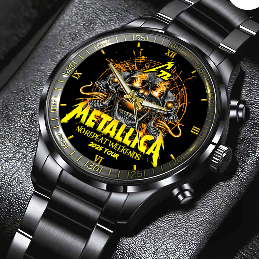 Metallica Black Stainless Steel Watch – GNE NEW501