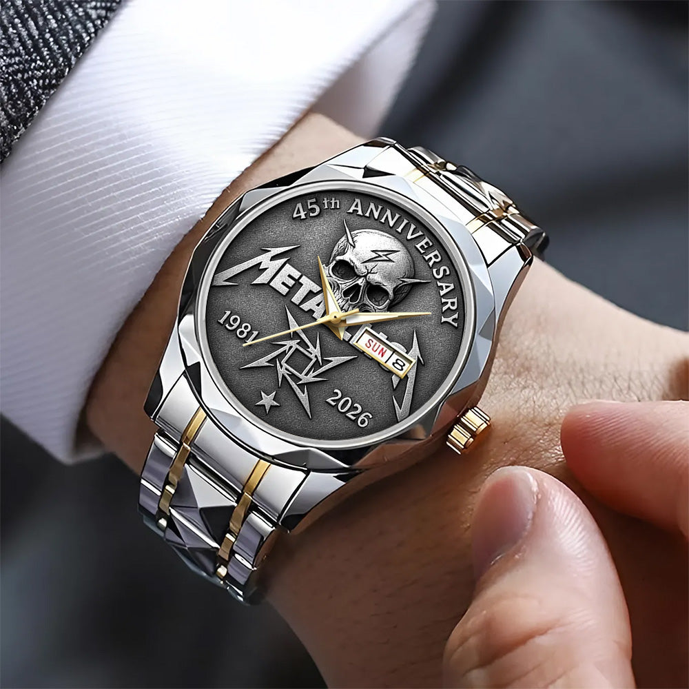 Metallica Alloy Luxury Quartz Watch – TANTN 14145