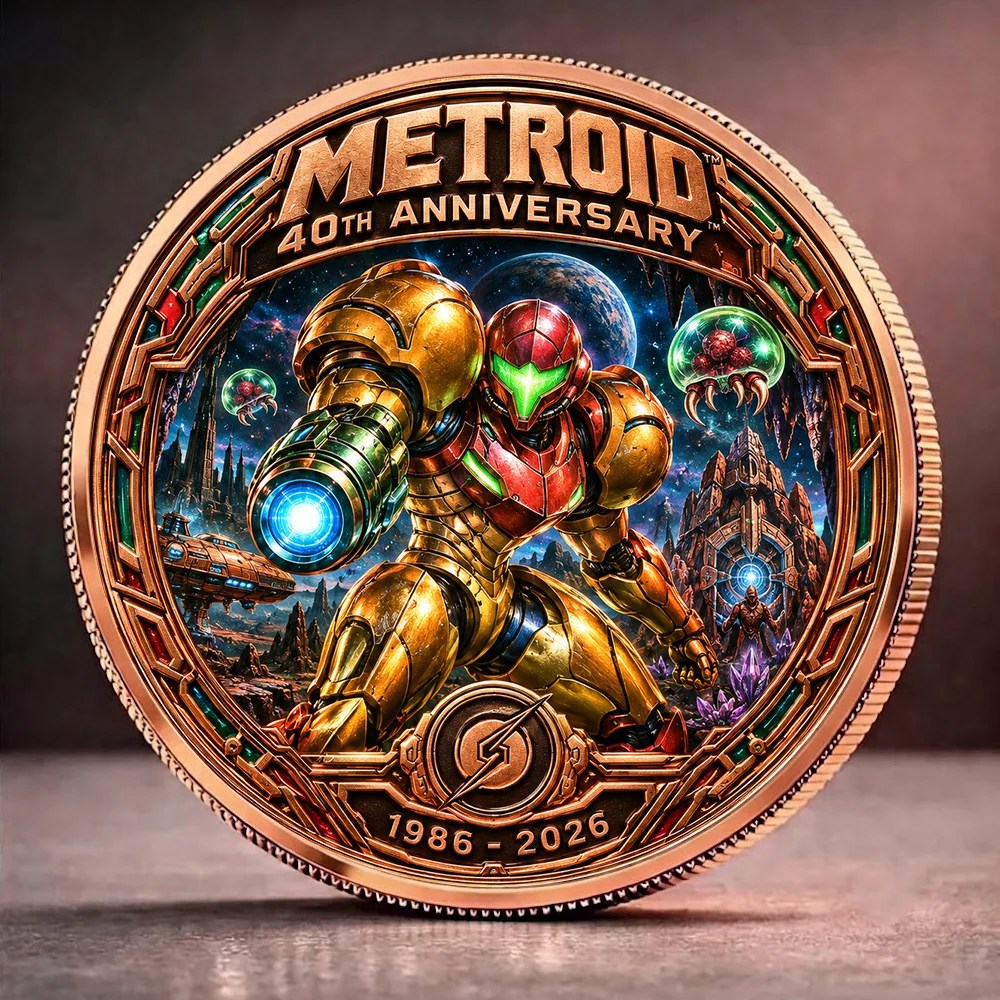Metroid 40th Anniversary Commemorative Coin – GNE8651