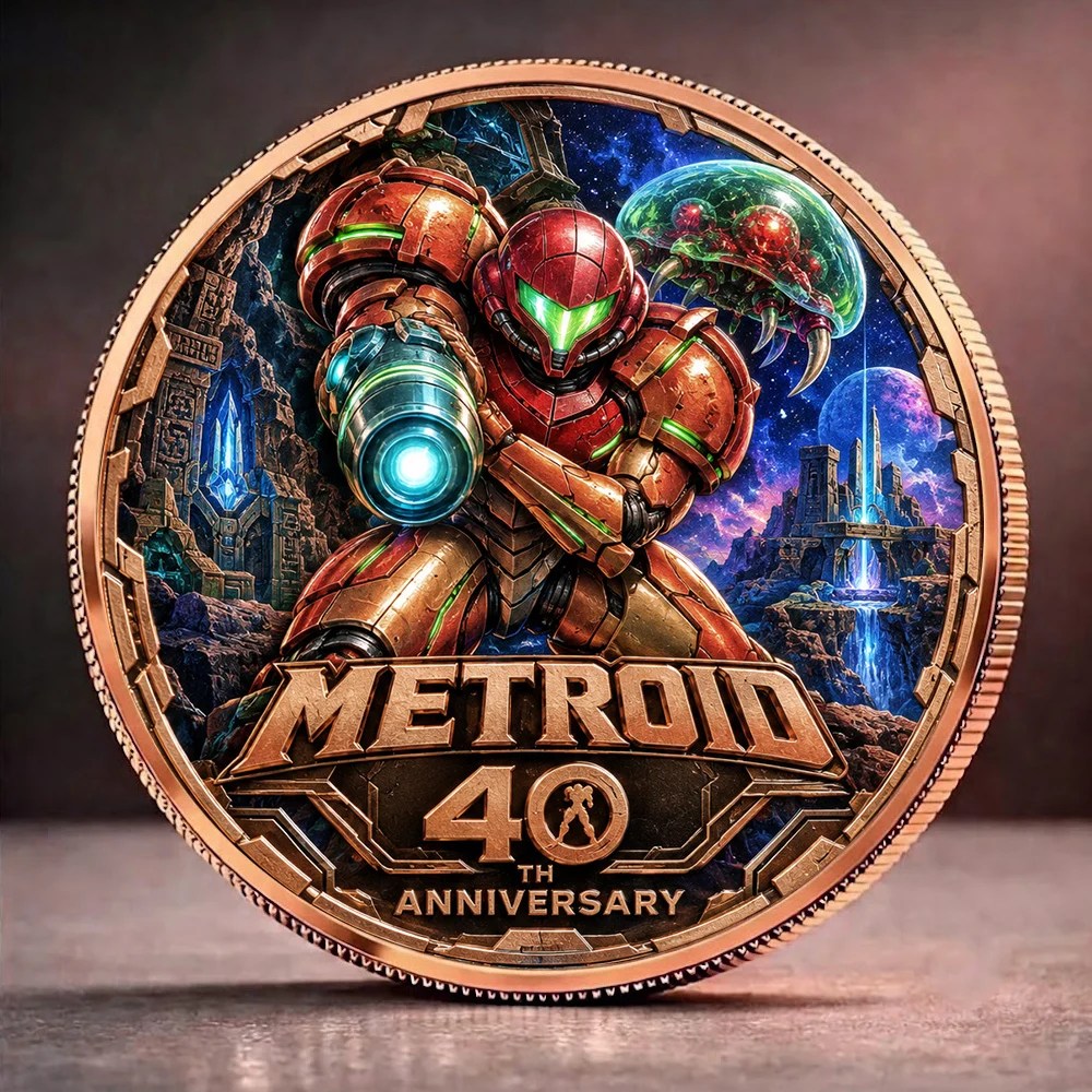 Metroid 40th Anniversary Commemorative Coin – GNE8652