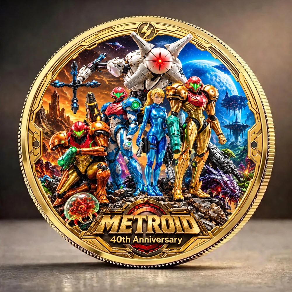 Metroid 40th Anniversary Commemorative Coin – GNE8654