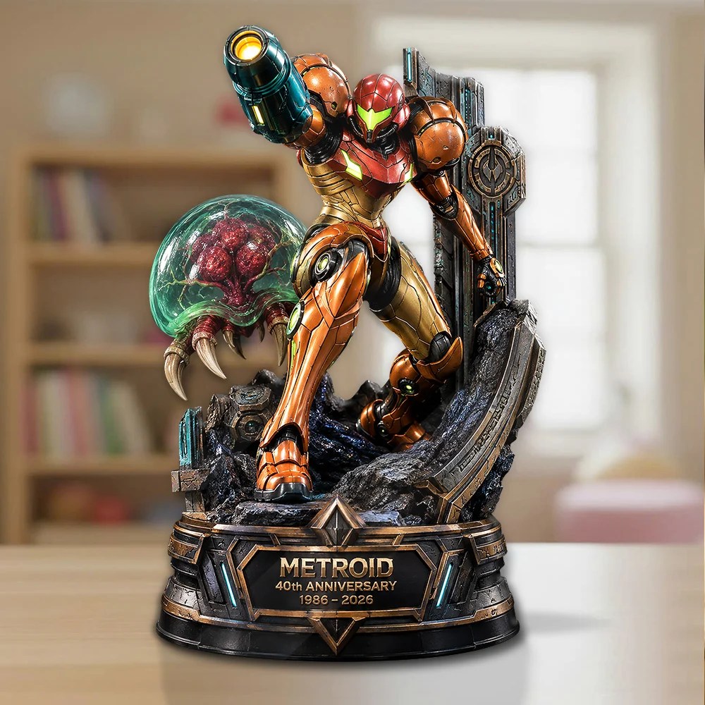 Metroid 40th Anniversary Custom Shape Acrylic Plaque – GNE8600