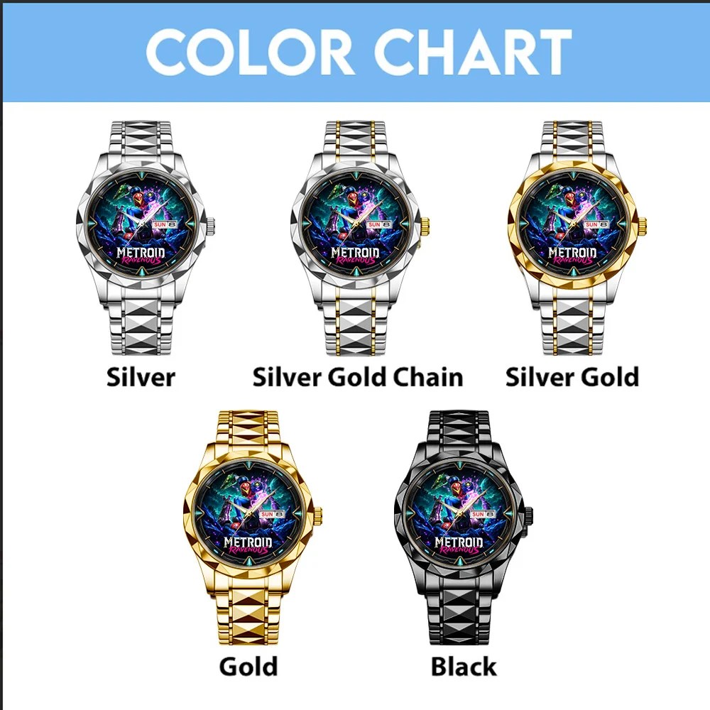 Metroid Ravenous Alloy Luxury Quartz Watch – GNE8659