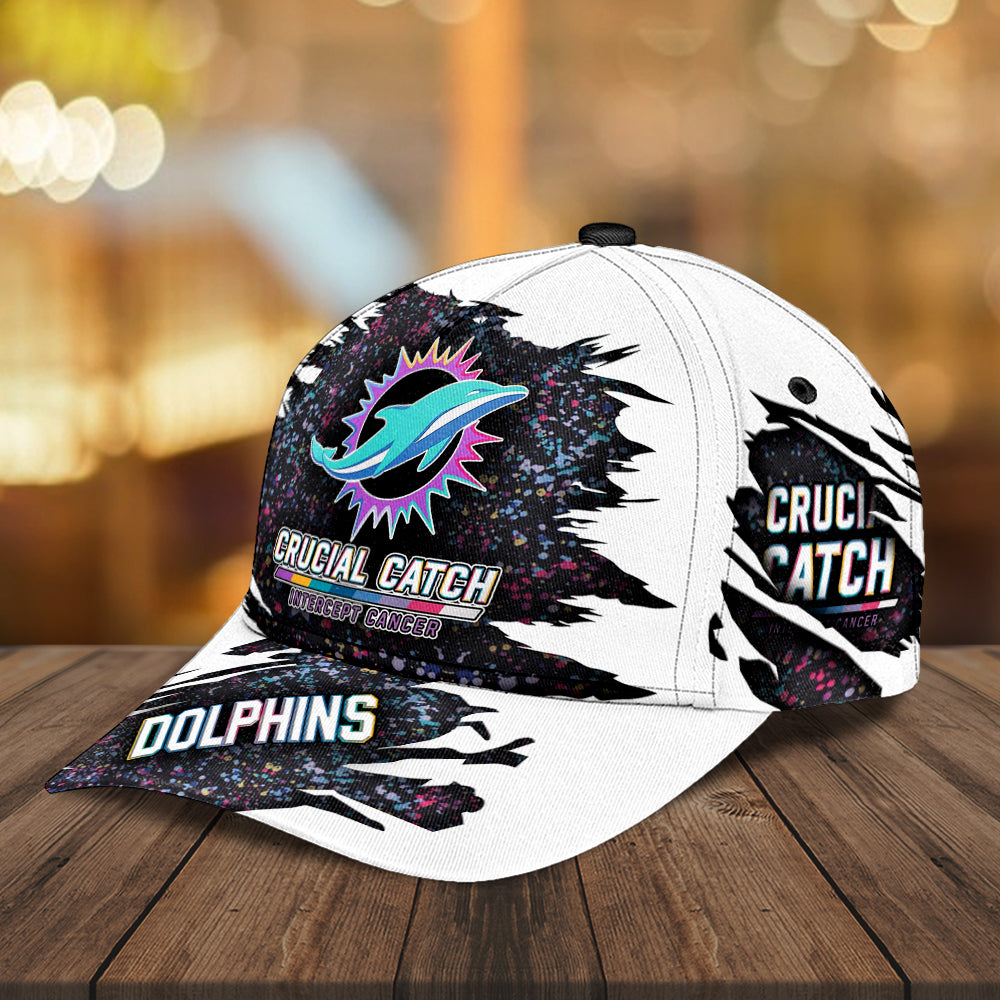 Miami Dolphins x Crucial Catch Intercept Cancer Classic Cap – MAITM12966