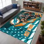 Miami Dolphins Rectangular Rug – HOATT13169