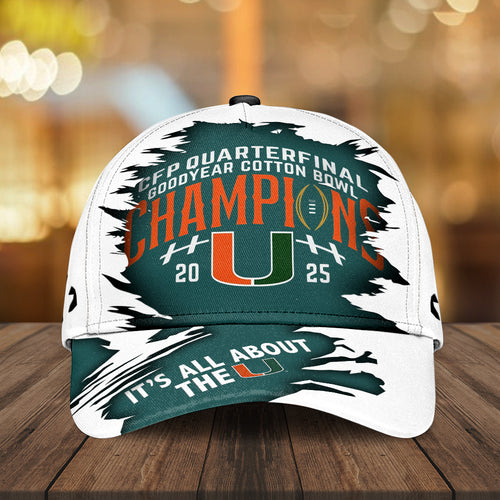 Miami Hurricanes Football Cotton Bowl Champions Classic Cap – MAITM14324