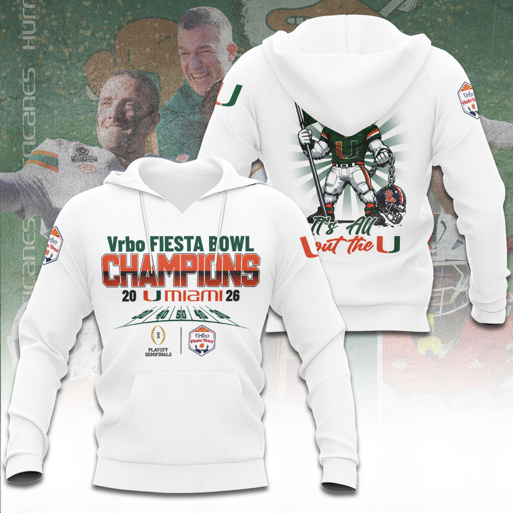 Miami Hurricanes Football 3D Apparel – TANTN20105