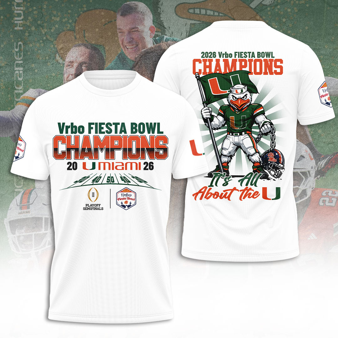 Miami Hurricanes Football 3D Apparel – TANTN20105